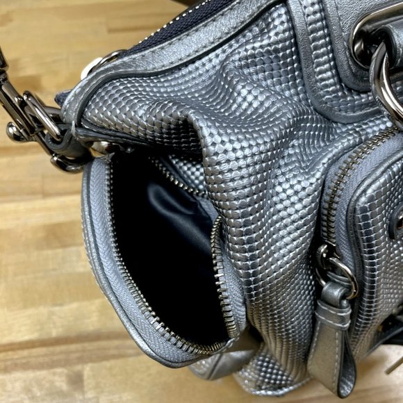 Coach Cambridge Alexa Silver Satchel Bag 14094 Used - Picture 6 of 10